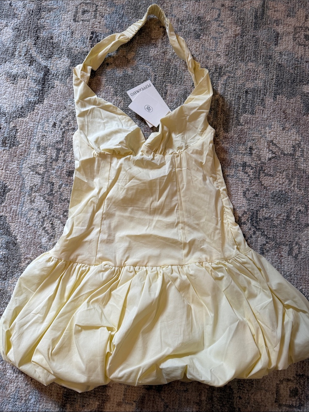 Peppermayo butter yellow mini dress - Picture 4 of 7
